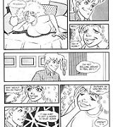 Cartoon web banner Toons with tits Girl pedro art