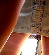 Pee pantss 70s hot pants Girl silky panties